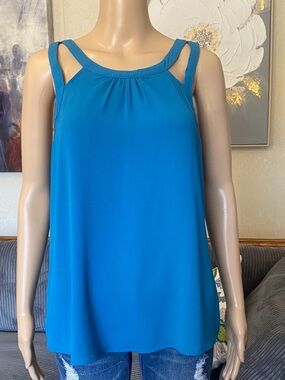 Kismet Blue and White Floral Blouse